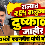 राज्यातील २६५ तालुक्यात दुष्काळ जाहीर